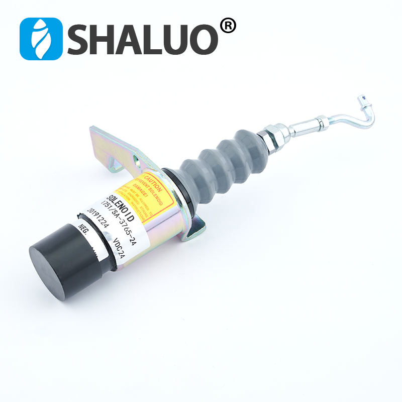 Solenoide de cierre de combustible diésel montado en la izquierda, SA-3765-24 de CC, repuestos para motores diésel, válvula solenoide de parada, SA-3765-24, 24V CC