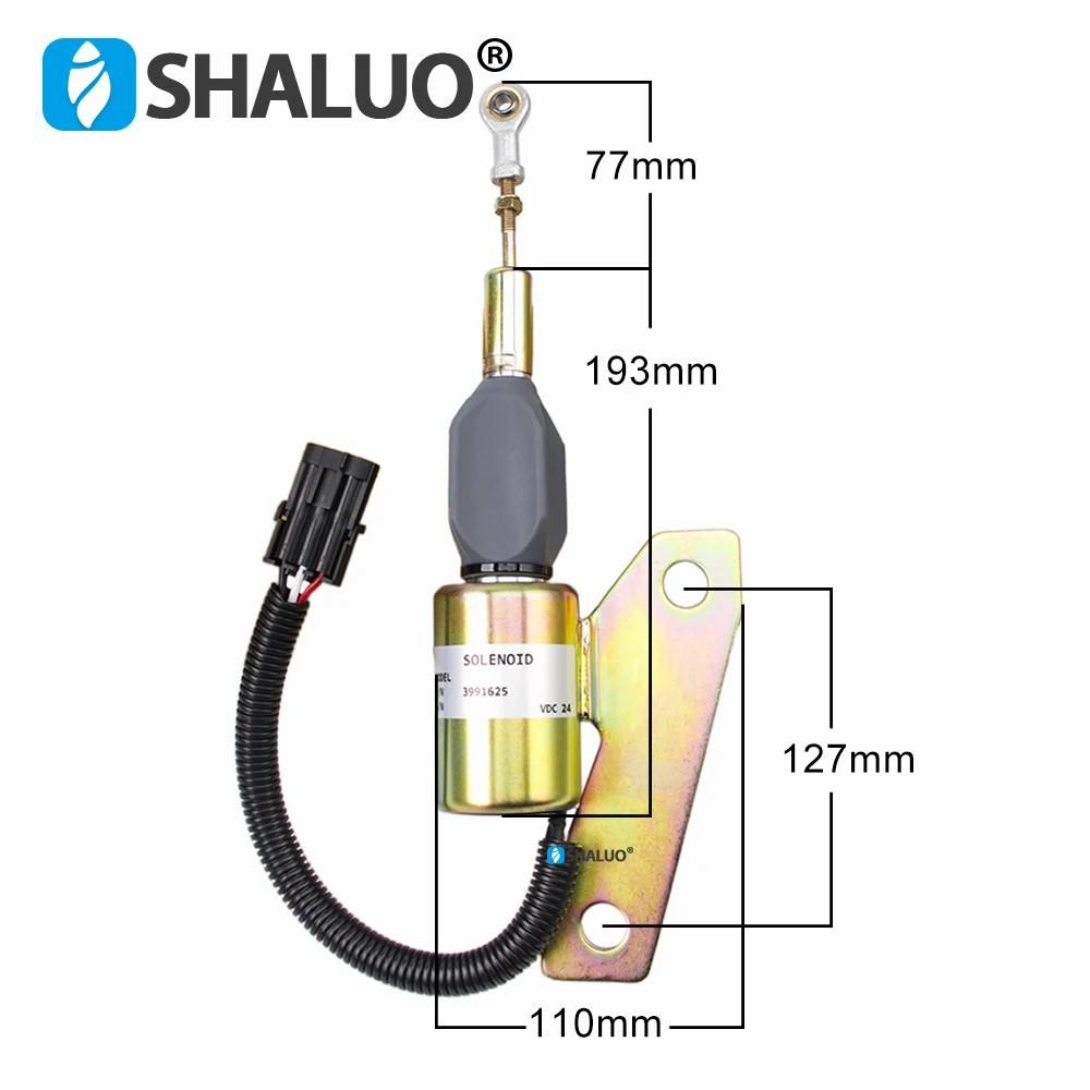 SA-4959 3991625 24V 3991624 12V Válvula solenoide de parada de combustible Interruptor de apagado del motor