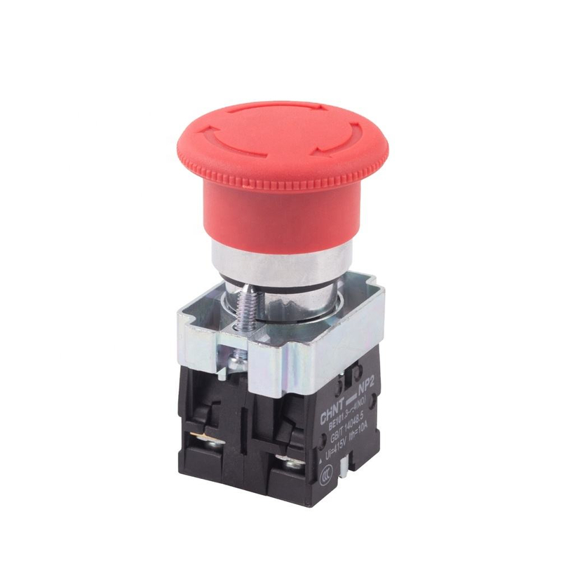 Accesorios del generador interruptor de botón de parada de emergencia ZB2BS54C reinicio de rotación de parada de emergencia normalmente abierto normalmente cerrado