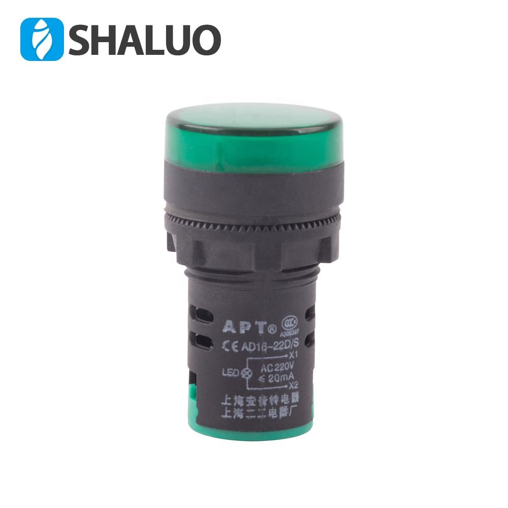 Generador de luz de señal roja, amarilla y verde, CA de 220V, caja de distribución de energía, indicador de interruptor ND16-22DS/4