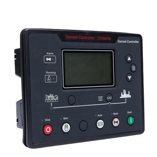Módulo de Control de generador de arranque automático 7210, placa lcd remota electrónica, controlador ats, piezas del generador diésel, monitor de 8 idiomas