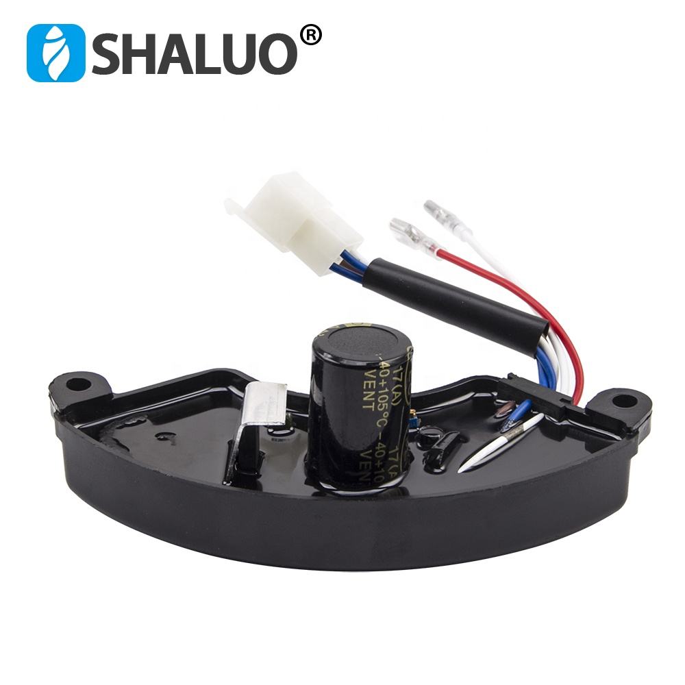 Estabilizador de generador de gasolina AVR Universal, 6 cables, 5kW, regulador de voltaje automático, tablero de Control monofásico de 220V, 250V, 470UF