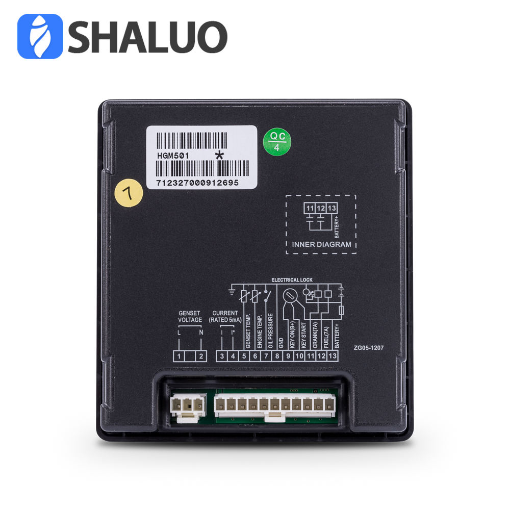 SmartGen HGM501 Módulo controlador Genset de arranque y parada, generador de gasolina diésel, Panel de Control Digital LED, piezas DC 9-18V