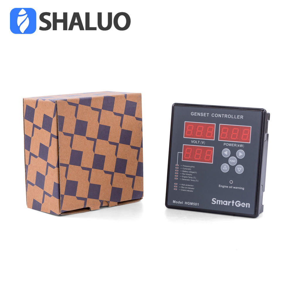 SmartGen HGM501 Módulo controlador Genset de arranque y parada, generador de gasolina diésel, Panel de Control Digital LED, piezas DC 9-18V