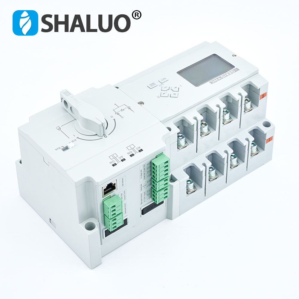 Panel de interruptor de transferencia automática del controlador ATS del generador 63A 100A 125A 250A 630A 1000A ATS SLS3-125B