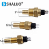 Sensor de temperatura del agua del motor diésel, pieza del generador, alarma de tornillo de latón, enchufe del sensor electrónico universal de marca