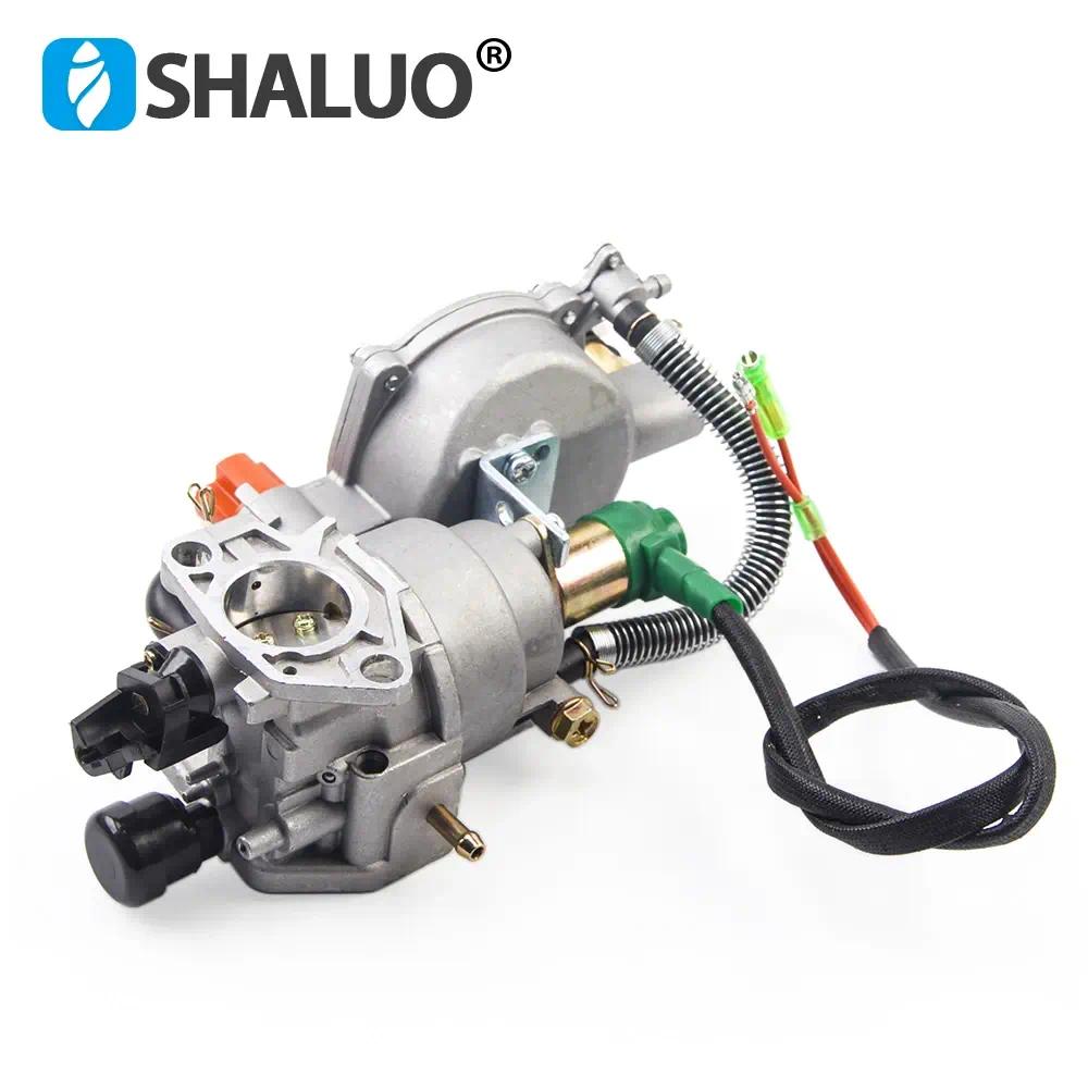 Kit de conversión de carburador de combustible Dual LPG, estrangulador automático actualizado para carburador de Gas generador de gasolina de 5KW, 6,5kw, 188F, 190F, 13P