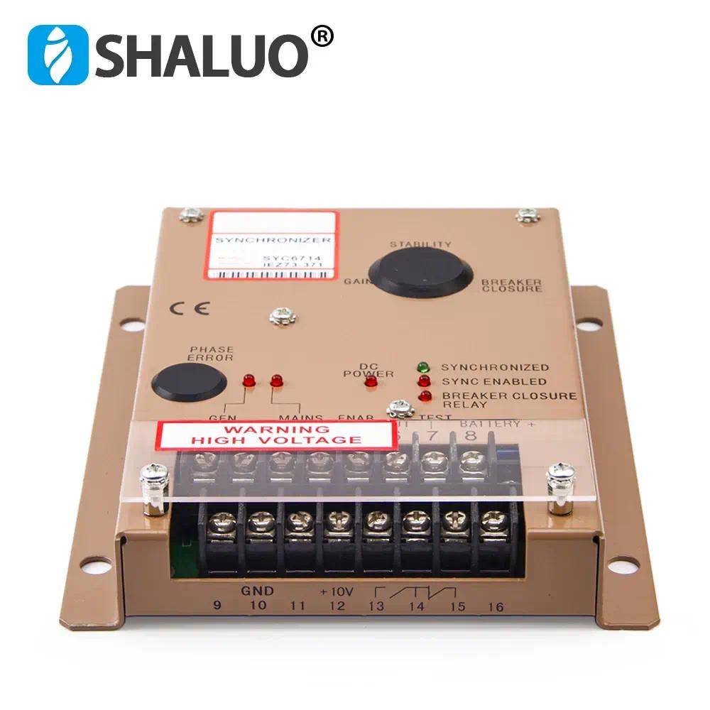 Controlador de velocidad del regulador del Motor SYC6714, sincronizador del generador, módulo de carga compartida, placa de Control del Motor de CC, piezas del generador
