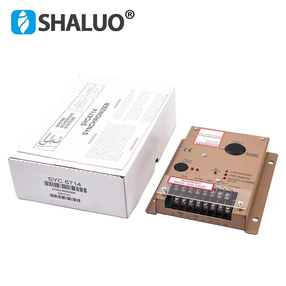 Controlador de velocidad del regulador del Motor SYC6714, sincronizador del generador, módulo de carga compartida, placa de Control del Motor de CC, piezas del generador