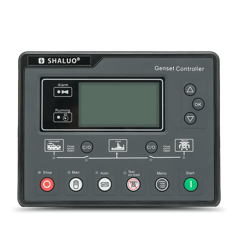 Controlador de grupo electrógeno 6120, grupo electrógeno de Arranque automático LCD, caja de control Ats, panel de carga de terminal, pieza de alternador 6120U
