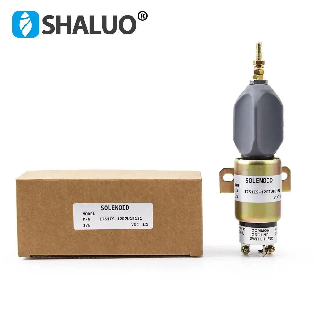 Generador diésel 1751ES-12E7U1B1S1 DC12V, válvula solenoide de parada de motor, interruptor electrónico de apagado de combustible, 24V 1751ES-12E7U1B1S2