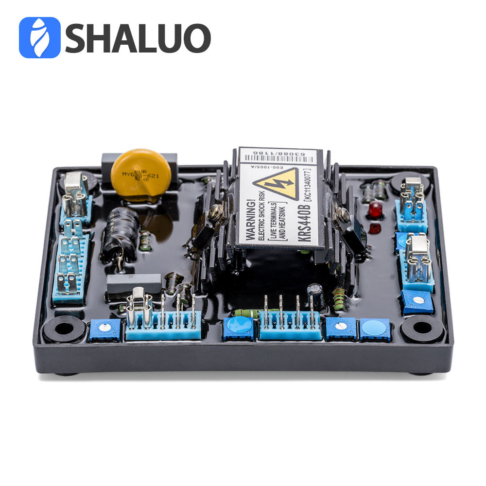 Alternador KRS440B Avr, conjunto de generador diésel trifásico, placa electrónica, diagrama de circuito estabilizador de voltaje automático