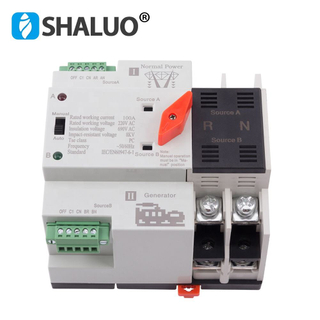 Piezas de repuesto para generador, interruptor de transformador automático ATS, 2P, 63A, SLSP1-100A, interruptor de circuito de Control eléctrico, monofásico, CA