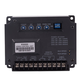Tablero de control de motor de alto voltaje, generador, controlador de velocidad eléctrico, regulador electrónico de CC EG2000