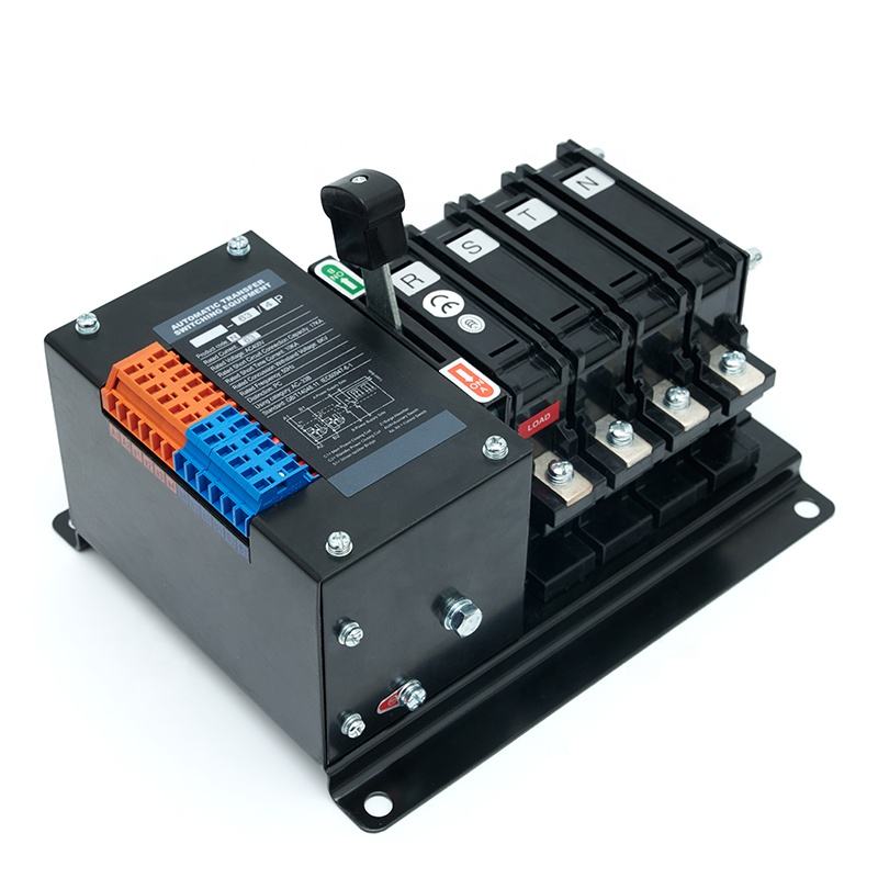 Interruptor de Transferencia Automática de doble potencia de grado PC de YES1-63N-4P para generador diésel, cámara de extinción de arco con conmutación de carga 63A