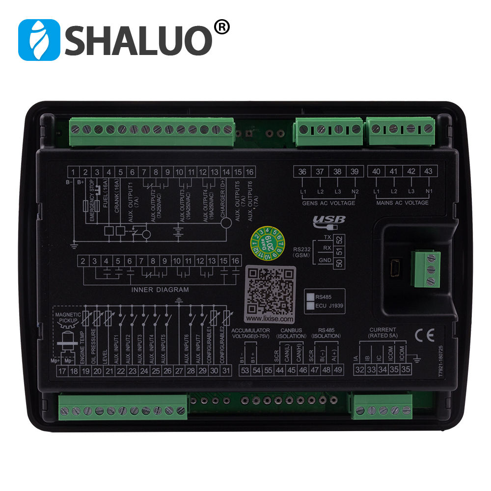 Controlador de panel de control inteligente del generador diesel Lixise LXC6120N