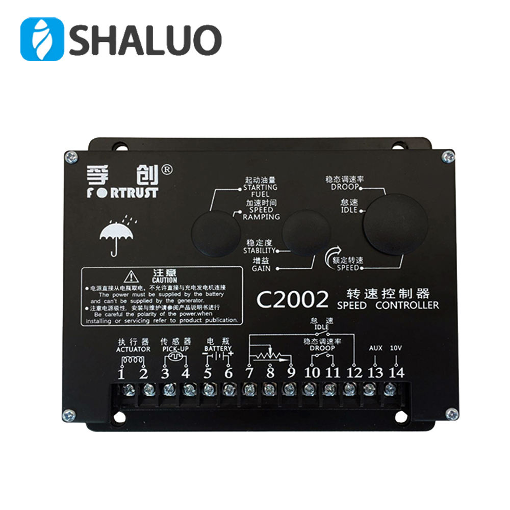 Controlador de velocidad del motor de CC del generador diésel c2002