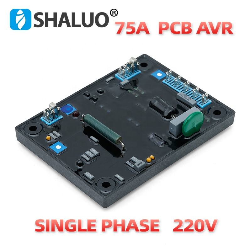 Regulador de voltaje automático monofásico, placa PCB, generador de cepillo 75A, avr