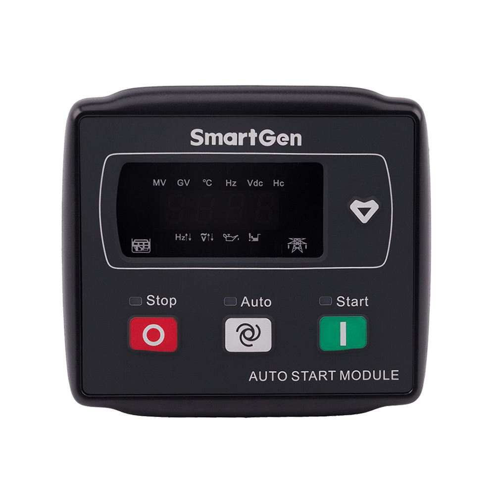 Controlador de grupo electrógeno pequeño MGC120, parada automática, conmutación ATS, módulo de grupo electrógeno único, pantalla LED, piezas del generador diésel