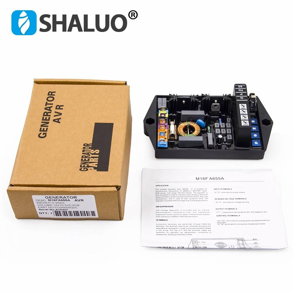 Generador automático M16FA655A AVR Marelli, módulo de Control estabilizador y regulador de voltaje, piezas de grupo electrógeno eléctrico, accesorios