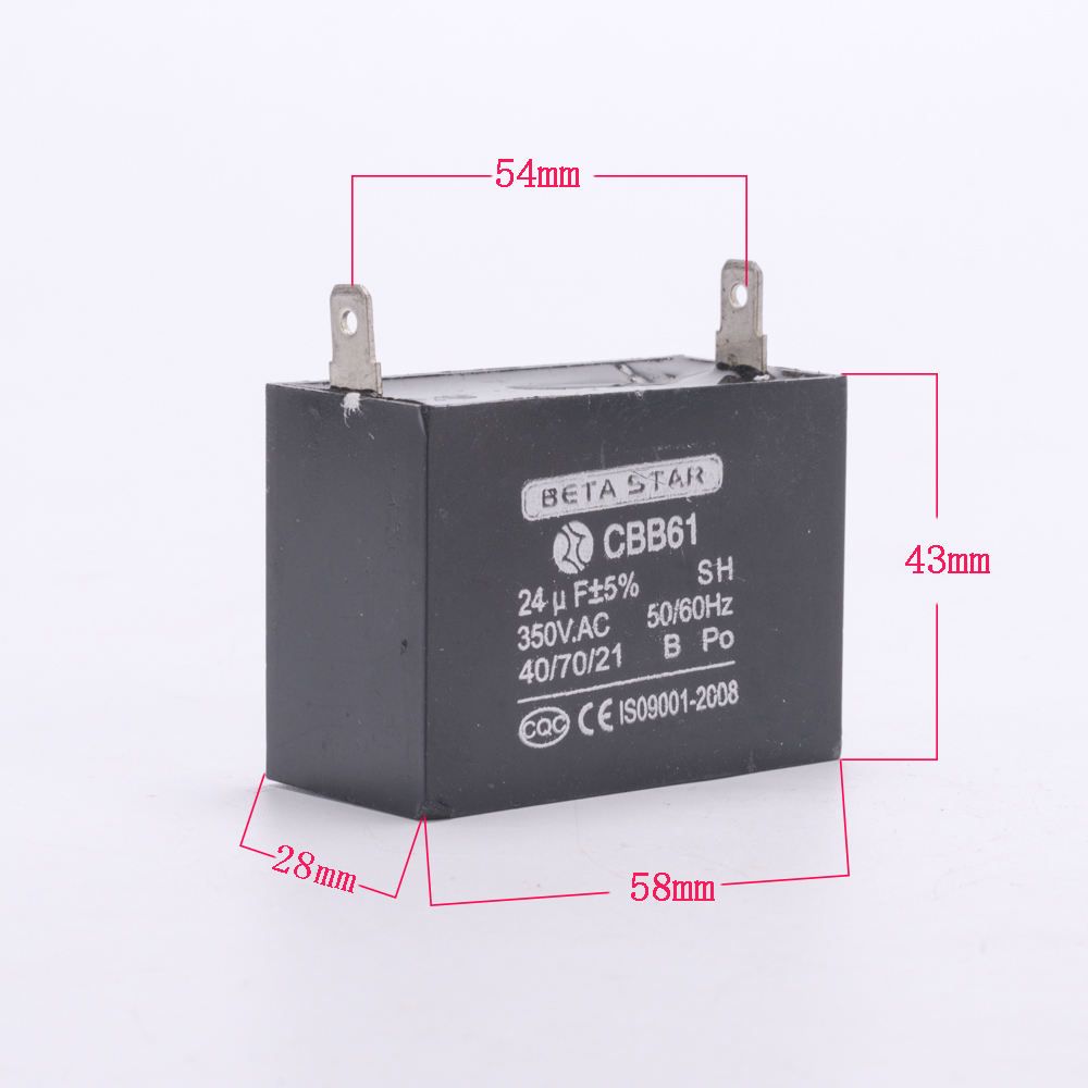 Generador cbb61 12uf condensador de motor eléctrico 250v 350v 450v