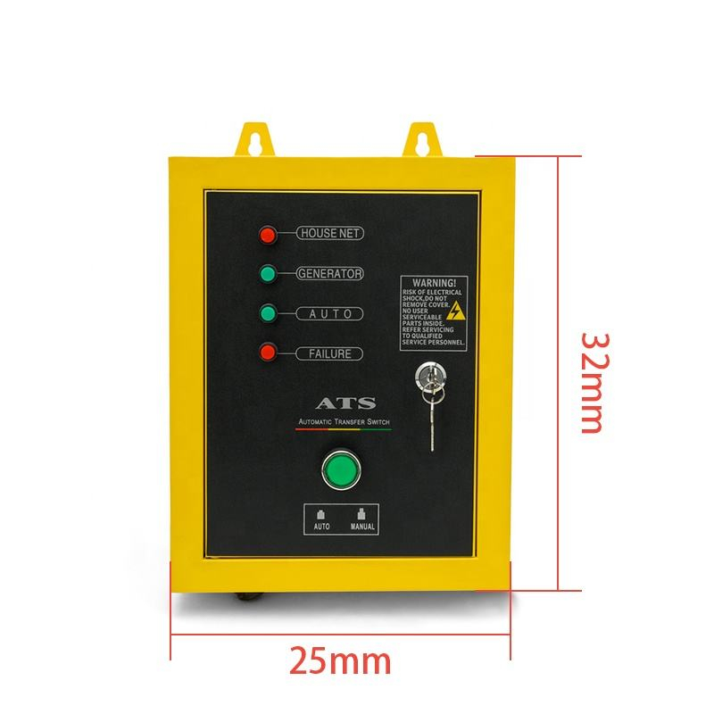 Módulo de caja de control ATS automático, controlador de generador de gasolina monofásico de arranque y parada de 220v y 240v
