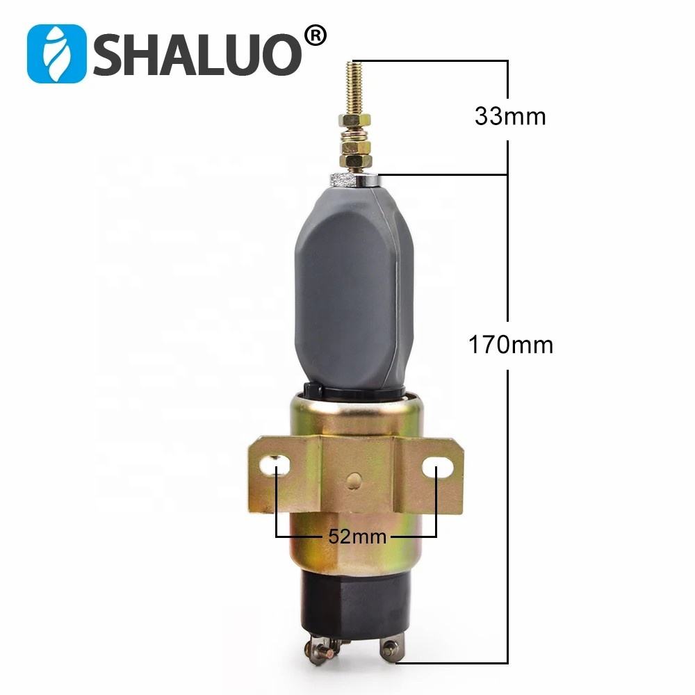 Motor diésel llama de combustible apagado apagado valor del solenoide de parada ajuste OEM 1751-2467UIBIS5A 3864274 SA-3766T 1700-2536 SA-3933-24