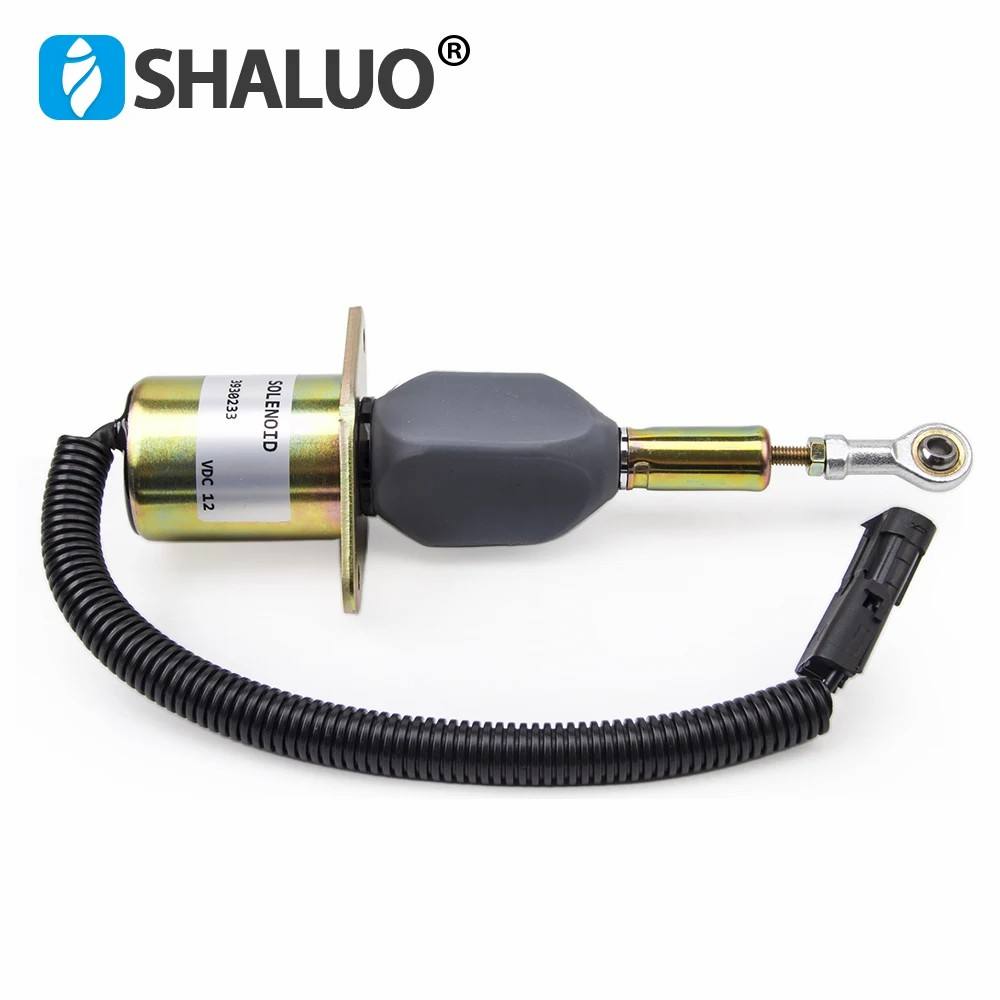 Válvula Solenoide de apagado de combustible del motor, 12V, 24V, 3930233, 3928161, 3930234, 3964624, SA-4335-24, SOL22024, para 6ct, 8,3, Komatsu