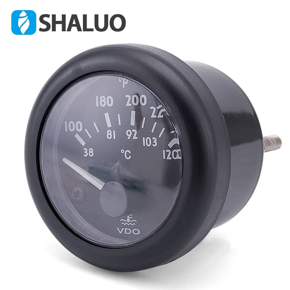 Medidor de temperatura del agua VDO 12V 24V opcional 38~120C