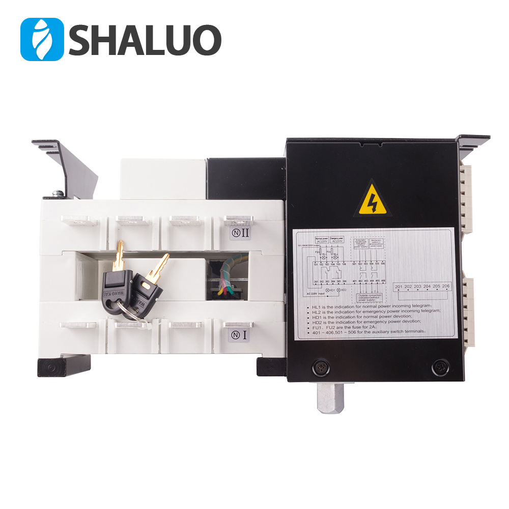 Generador ATS genset panel Interruptor de Transferencia Automática de doble potencia 4P 400V 160A