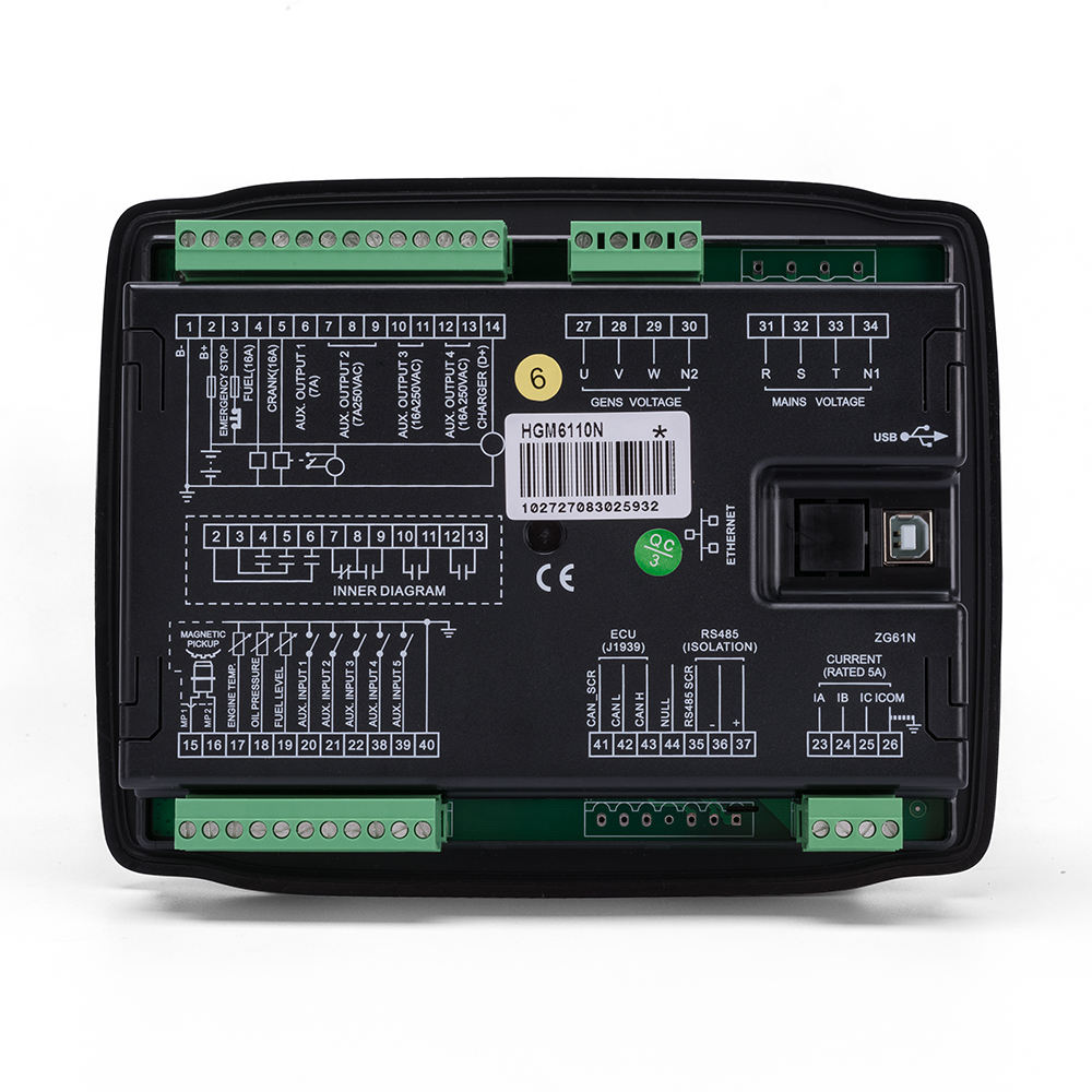 Controlador de módulo inteligente del Panel de Control automático del generador Smartgen 6110N