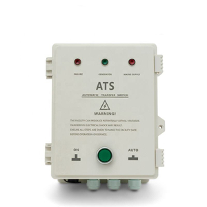 Pequeño generador Ats monofásico 220v 380v caja de panel de sistema de control de interruptor de transferencia automática