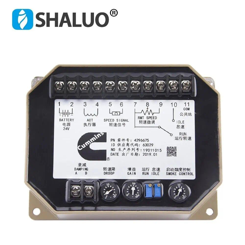 Controlador de velocidad del generador diésel Cummins 4296674 NT855 K19, módulo de unidad de Control Govornor de velocidad del motor 4296675 K19 KV38