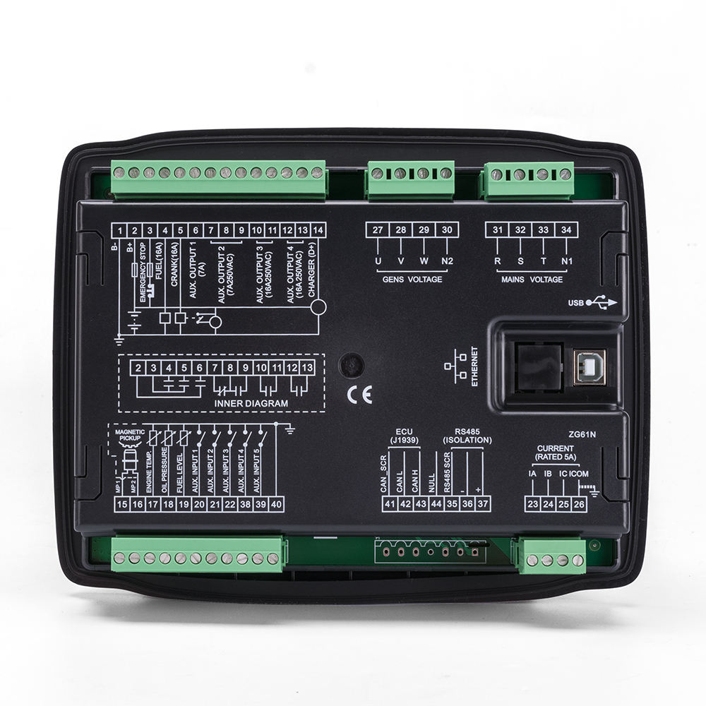 Panel controlador Genset generador Original, módulo de Control de motor automático HGM6120