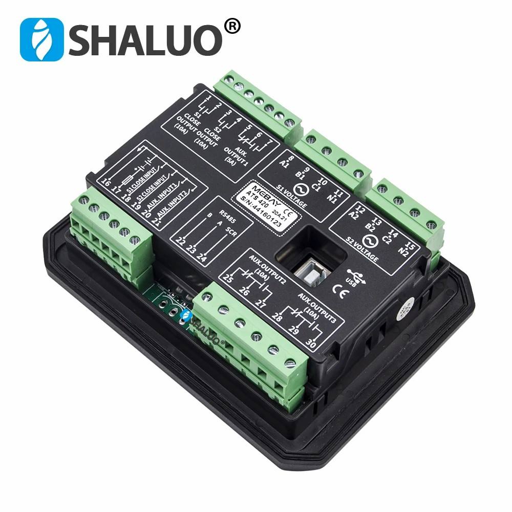 ATS420 ATS420R Mebay generador ATS controlador de interruptor de alimentación doble módulo de Control LCD Panel programable inteligente fuente de CC