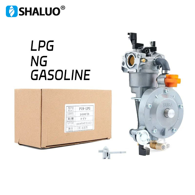 Carburador de motor de gasolina GLP pequeño, combustible Dual ER2500 2KW 168F, precio de carburador de generador de motor de gasolina huayi