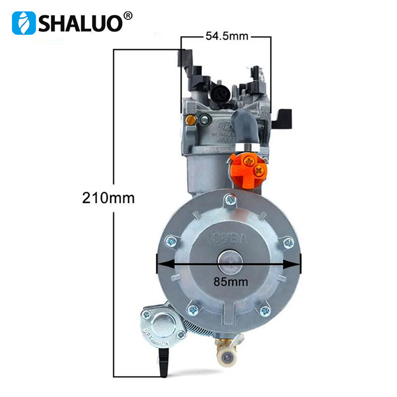 Carburador de motor de gasolina GLP pequeño, combustible Dual ER2500 2KW 168F, precio de carburador de generador de motor de gasolina huayi