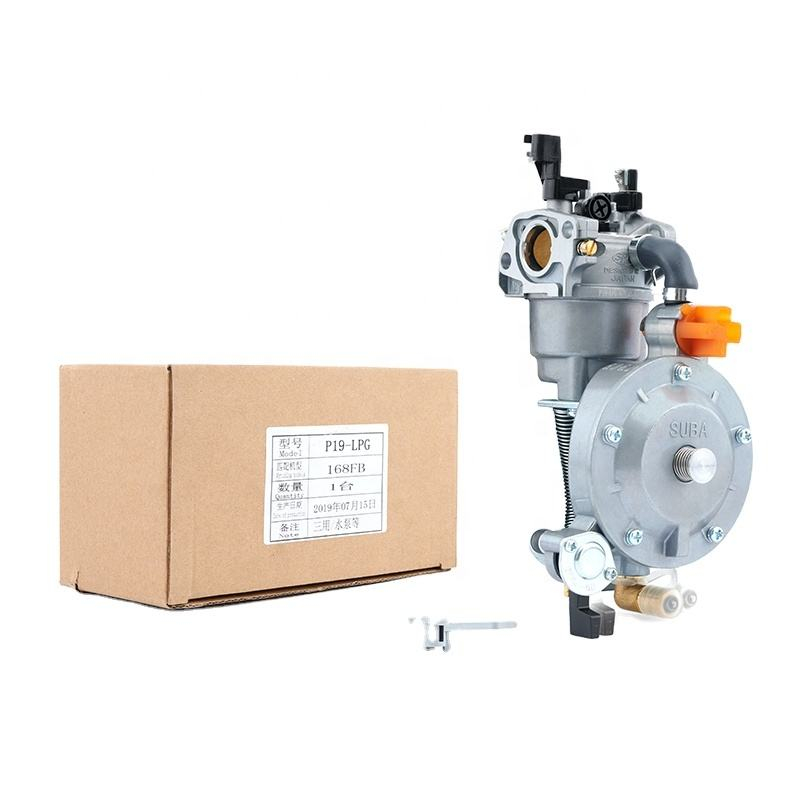 Piezas de bomba de agua de gasolina ER2500 2KW 168F, conjunto de kit de carburador Manual LPG de doble uso para motor