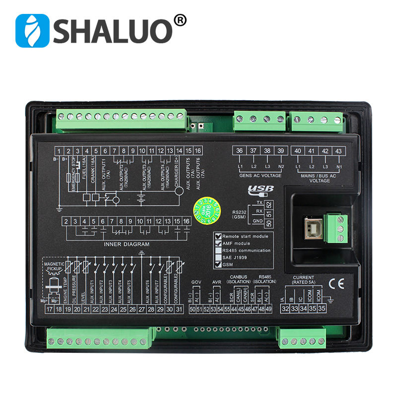 LIXiSE LXC7110 LXC7120 LCD AMF Auto Start Generador Diesel Panel Controlador GSM GPRS Módulos de Control