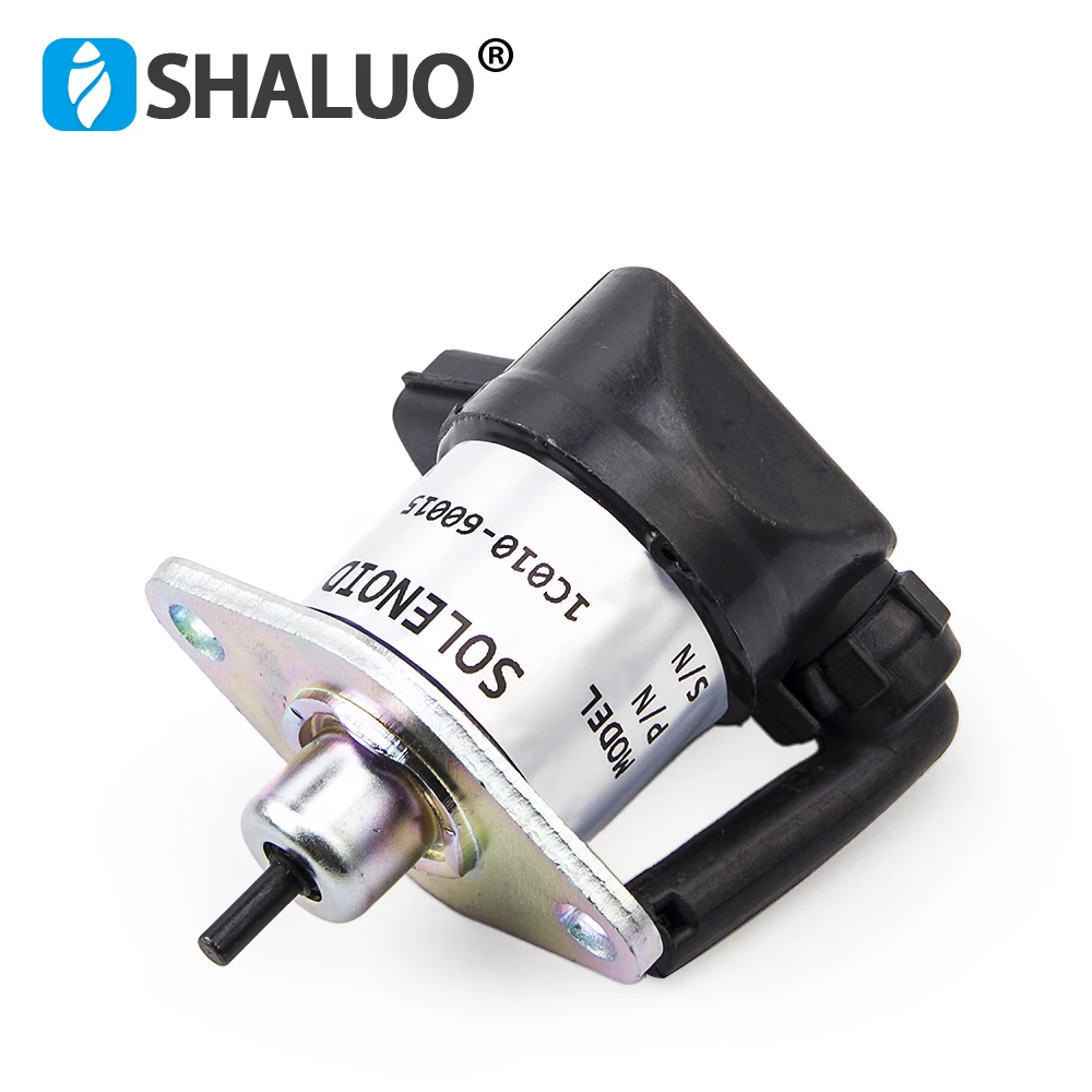 Válvula Solenoide de apagado de combustible de motor diésel 1C010-60015 1C010-60014 para Kubota V1505 V2203 V3300 V3600 DC12V 24V