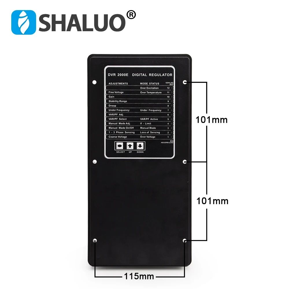 BE2000E AVR regulador de voltaje automático generador diésel DVR 2000E para generador AC estabilizador de potencia generador repuestos