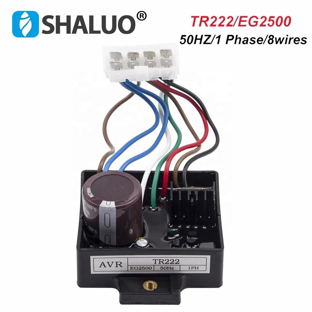 Regulador de voltaje automático TR222 EG2200 EG1800 EG1400 EG2500 Avr AC generador de Gas piezas originales del grupo electrógeno electrónico 2kw