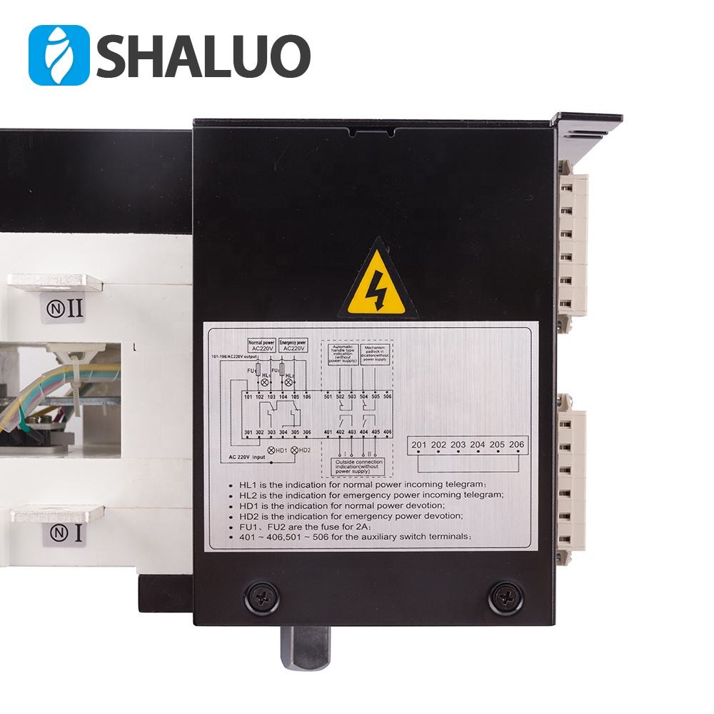 Gabinete del generador Tablero de control ATS Piezas y accesorios del alternador 300A Conmutación de transferencia automática Generador de accesorios ATS