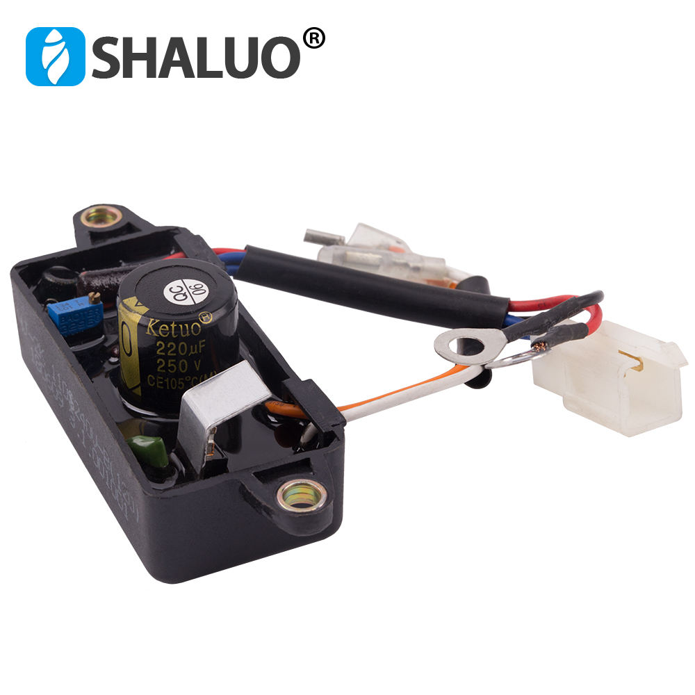 Regulador de excitación del generador de seis cables, potencia de gasolina pequeña AVR monofásico de 3KW, 168F