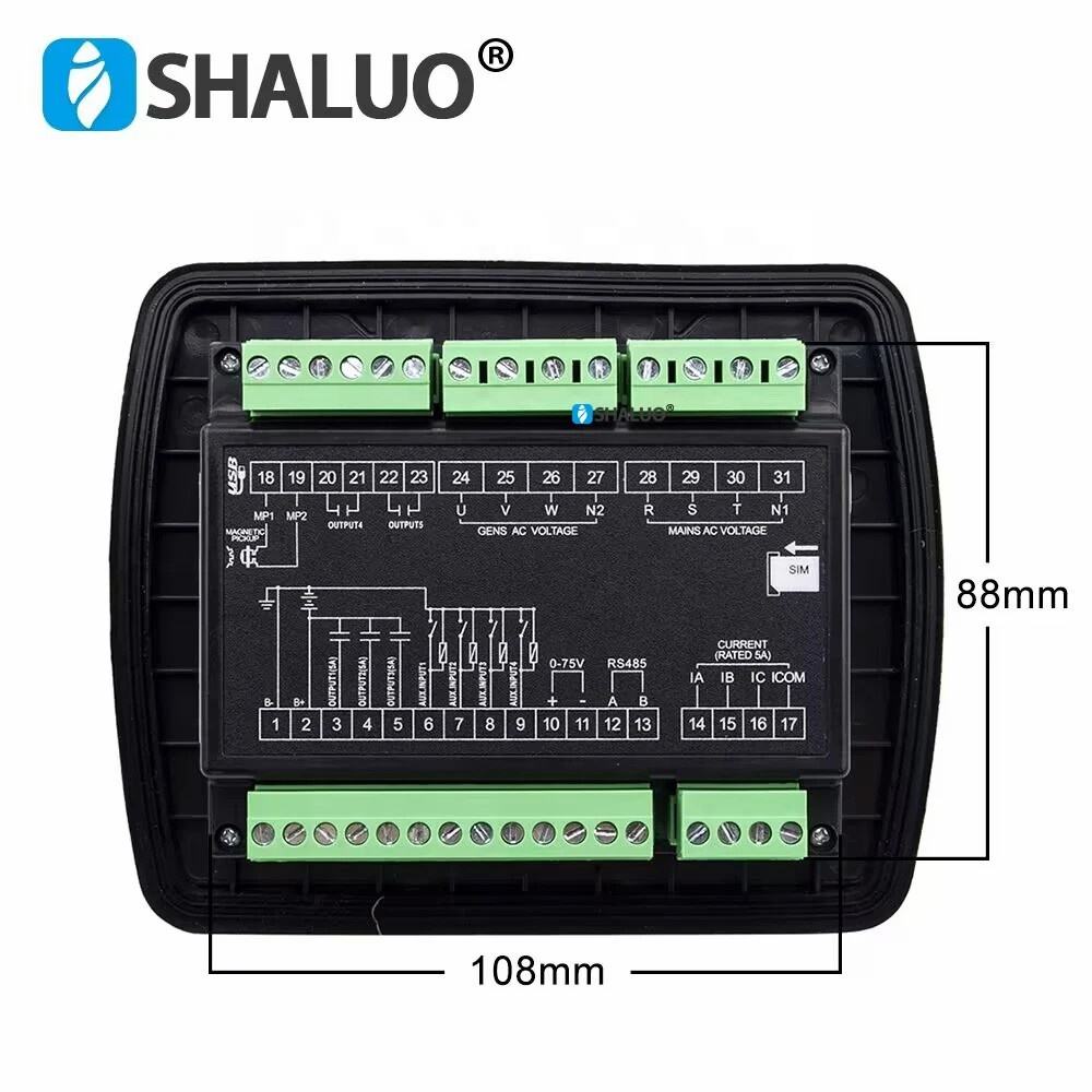 Controlador de generador LIXiSE LXC3921 AMF, módulo de Control remoto inteligente con comunicación 4G, configuración Bluetooth, piezas de grupo electrógeno