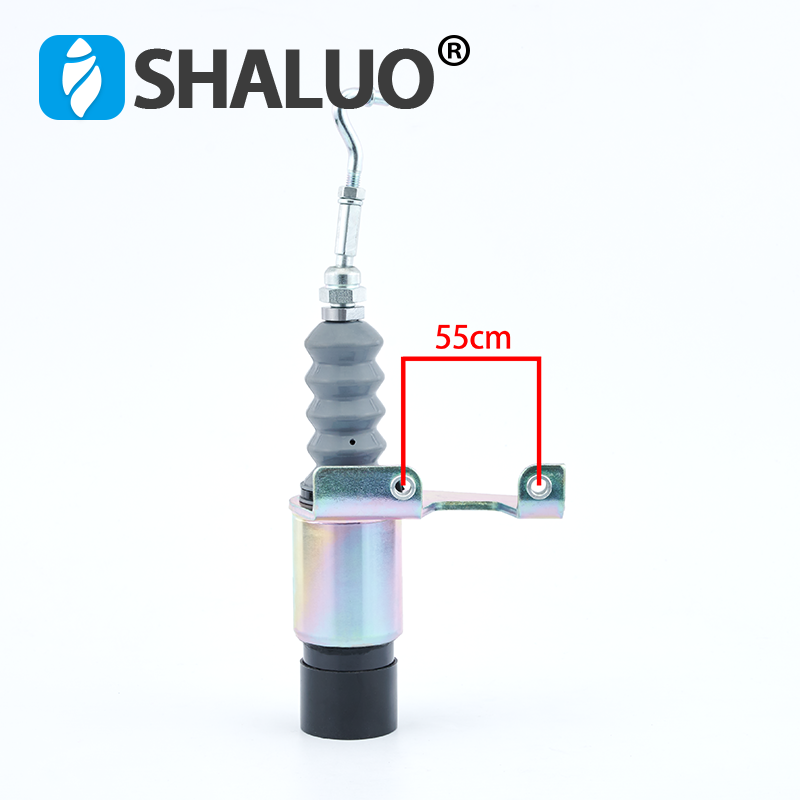 Solenoide de cierre de combustible diésel montado en la izquierda, SA-3765-24 de CC, repuestos para motores diésel, válvula solenoide de parada, SA-3765-24, 24V CC