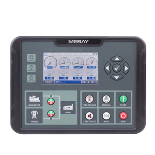 Mebay-módulo controlador de generador diésel DC80D DC82DR MK3 AMF, arranque y parada, pantalla LCD, RS485, placa de Control de monitoreo de PC