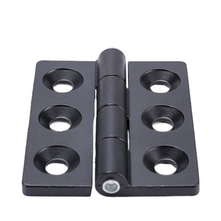 Bisagras de puerta de generador para conjunto de bisagra de puerta de gabinete de metal Genset a prueba de sonido, espesor de 5mm, 6 agujeros
