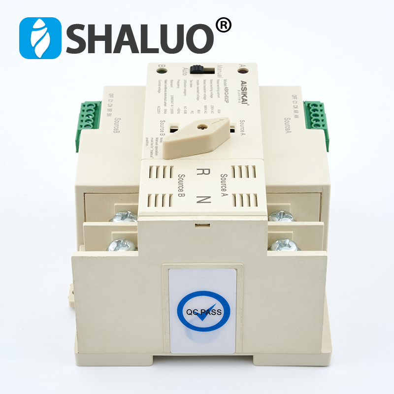2P 3P 4P 16A 63A 100A ATS Interruptor de Transferencia Automática Doble potencia interruptores selectores eléctricos 220V 380V