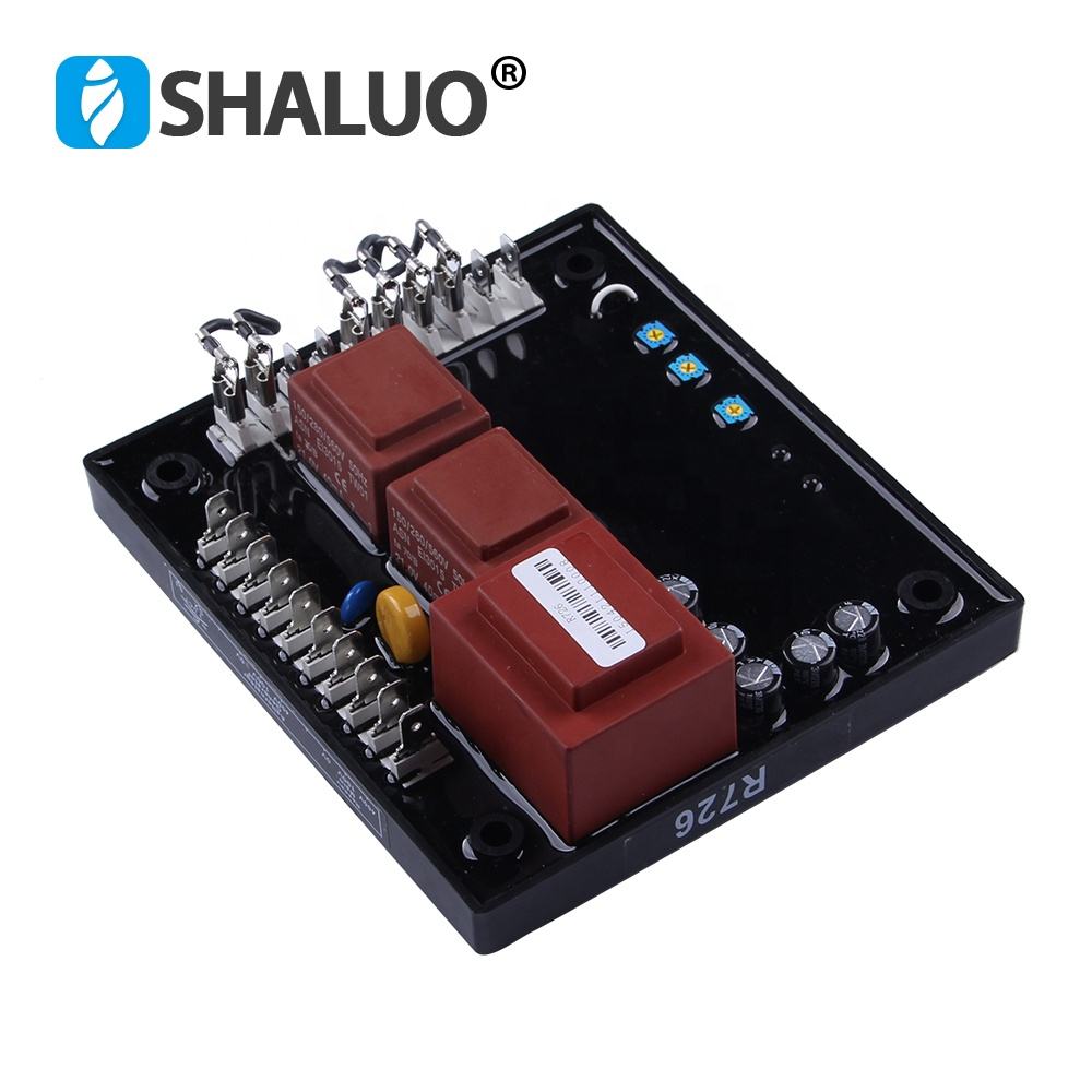 Generador R726, diagrama de circuito Avr, reparación de grupo electrógeno, suministro de componentes electrónicos, regulador de potencia diésel, regulador de voltaje automático